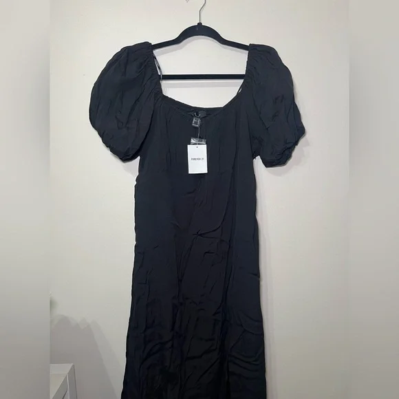 Forever 21 Puff Sleeve Maxi Dress - Picture 1 of 4